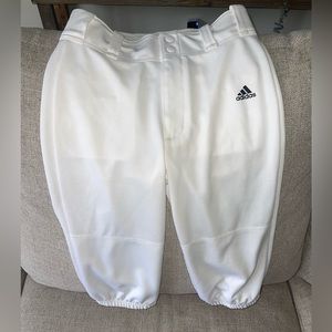 White Adidas baseball knickers